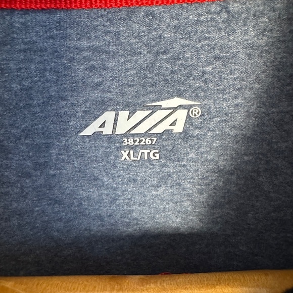 Avia Women's Athletic Performance 1/4 Zip Long Sleeve Pullover Grayish-Blue XL - Picture 2 of 12